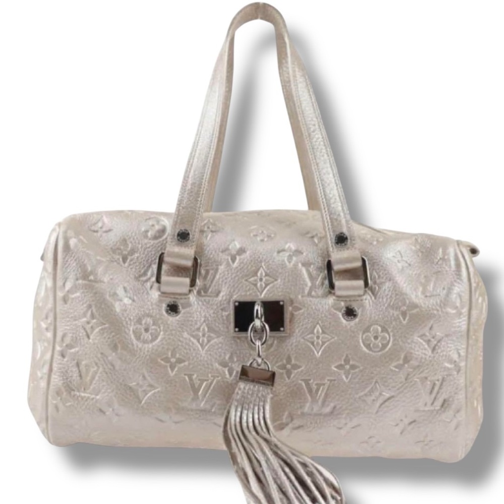 Louis Vuitton Limited Edition Monogram Shimmer Comete Bag Metallic Silver